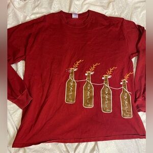 Old Chicago beer reindeer long sleeve shirt